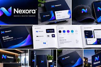 design business logo branding kit corporate visual identity and brand guidelines