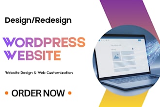 design redesign wordpress business website web design and development