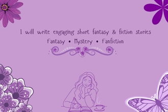 write engaging short stories and fictional narratives