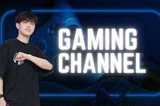 design professional and aesthetic gaming youtube thumbnails