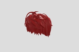 turn your sketch into roblox ugc and hair, roblox accessories, roblox ugc hair