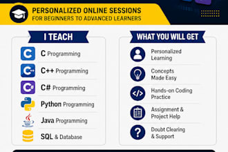 teach python java c and c plus plus programming online