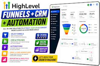 be gohighlevel expert ghl automation crm sales funnel email campaign website
