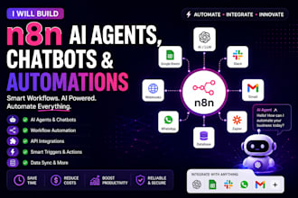 build custom n8n ai agents, workflow automation and chatbots for business