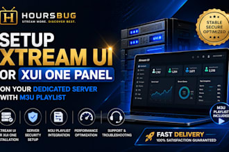 setup xtream UI or xui one panel on your dedicated server with API intergration