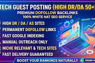 do tech guest posting, tech blogger outreach, and tech link building