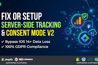 setup GTM server side tracking and google consent mode v2