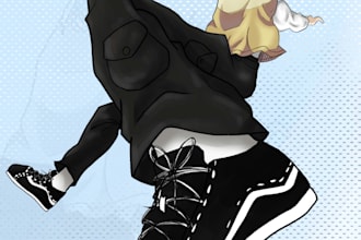 draw a fullbody illustration of your oc or favorite character