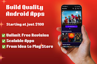 develop professional android app using kotlin or java using jetpack compose