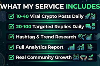be your crypto twitter x community manager and growth expert