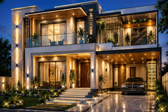 create modern architectural layouts based on bedrock design philosophy