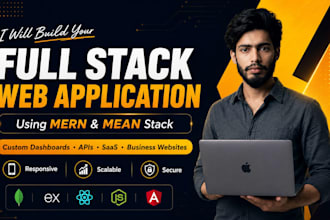 be your full stack web developer for custom website development