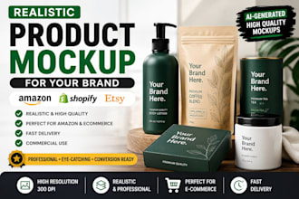 create realistic product mockups for your brand