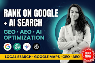 do monthly local SEO, GEO, aeo, ai optimization, local search and gmb ranking