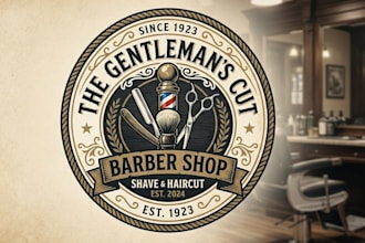 do outstanding barber shop logo