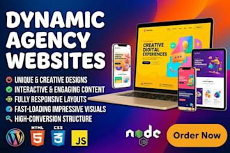 develop wordpress website or custom node js web application