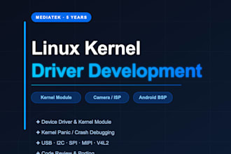 develop, debug, or review your linux kernel driver
