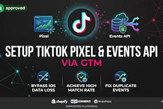 setup tiktok pixel and tiktok events api via google tag manager