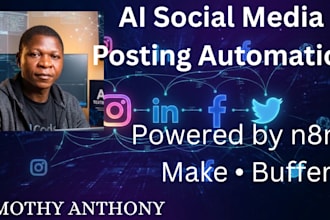 automate your social media posting and scheduling workflow using n8n and