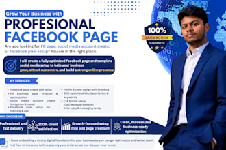 create and manage professional facebook business page setup