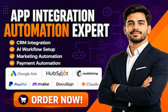 build end to end business automation system using make hubspot and google sheets