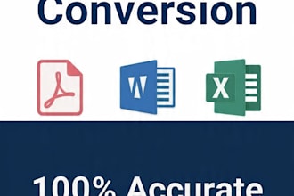 professional PDF to word and excel conversion service