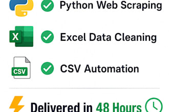 build custom python automation scripts and web scrapers