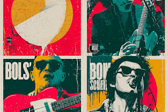 design a poster illustration for your gig, movie or event