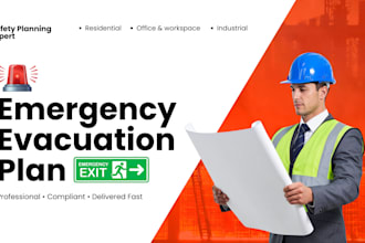 create a professional fire emergency evacuation plan for your floors