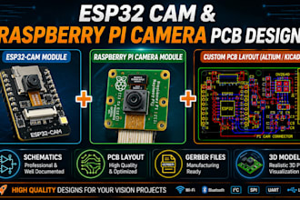 design esp32 camera pcb raspberry pi camera and image sensor circuit board