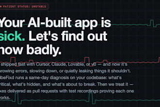 audit, fix, and debug your vibe coded ai app same day