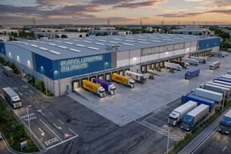 3d self storage, warehouse, logistics center ,factory design