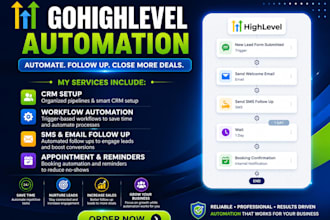 gohighlevel workflow automation, CRM and lead follow up