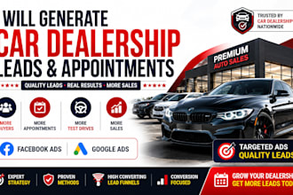 generate quality car dealership leads using facebook ads and google ads