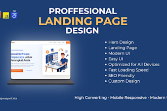 build a responsive landing page website