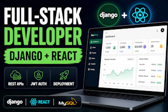 develop and deploy django react web applications