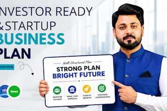 write a professional business plan for investors and startup funding