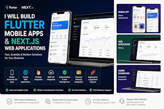 build flutter mobile and web apps for android, ios and web