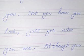write beautiful handwritten quotes for you