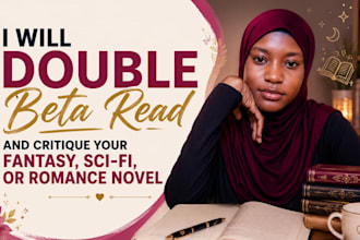 double beta reader and critique your fantasy, sci fi, or romance novel