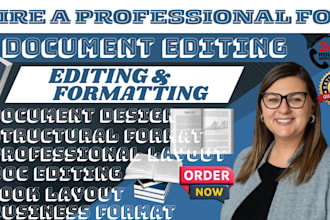 professionally format, clean up and structure your business document
