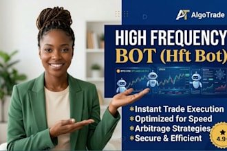 build a high frequency hft bot, crypto trading bot, arbitrage bot