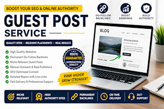 provide high quality guest posts
