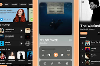 develop live music streaming, podcast, audiobook, ebook and radio station app