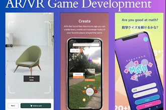 build VR game development in unity prototype  and full game