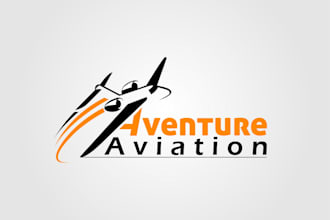 design modern aviation, airline, aircraft, and aerospace logo design