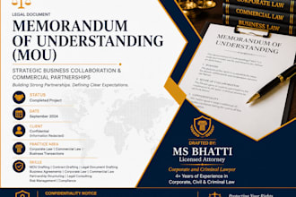 draft mou, partnership and shareholder agreements