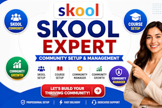 setup skool community setup skool online community setup skool community manager