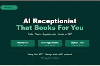 set up an ai receptionist to answer calls and book appointments