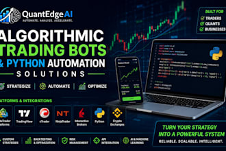 develop custom algorithmic trading bots, python automation solutions